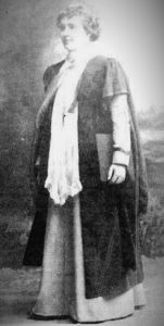 Mabel Atkinson in her graduation gown, University of Glasgow, 1900 (Photo: Killie Campbell Africana Library)