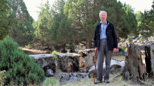 Martin Ferguson Smith with the Epicurean Inscription of Diogenes in Oenoanda